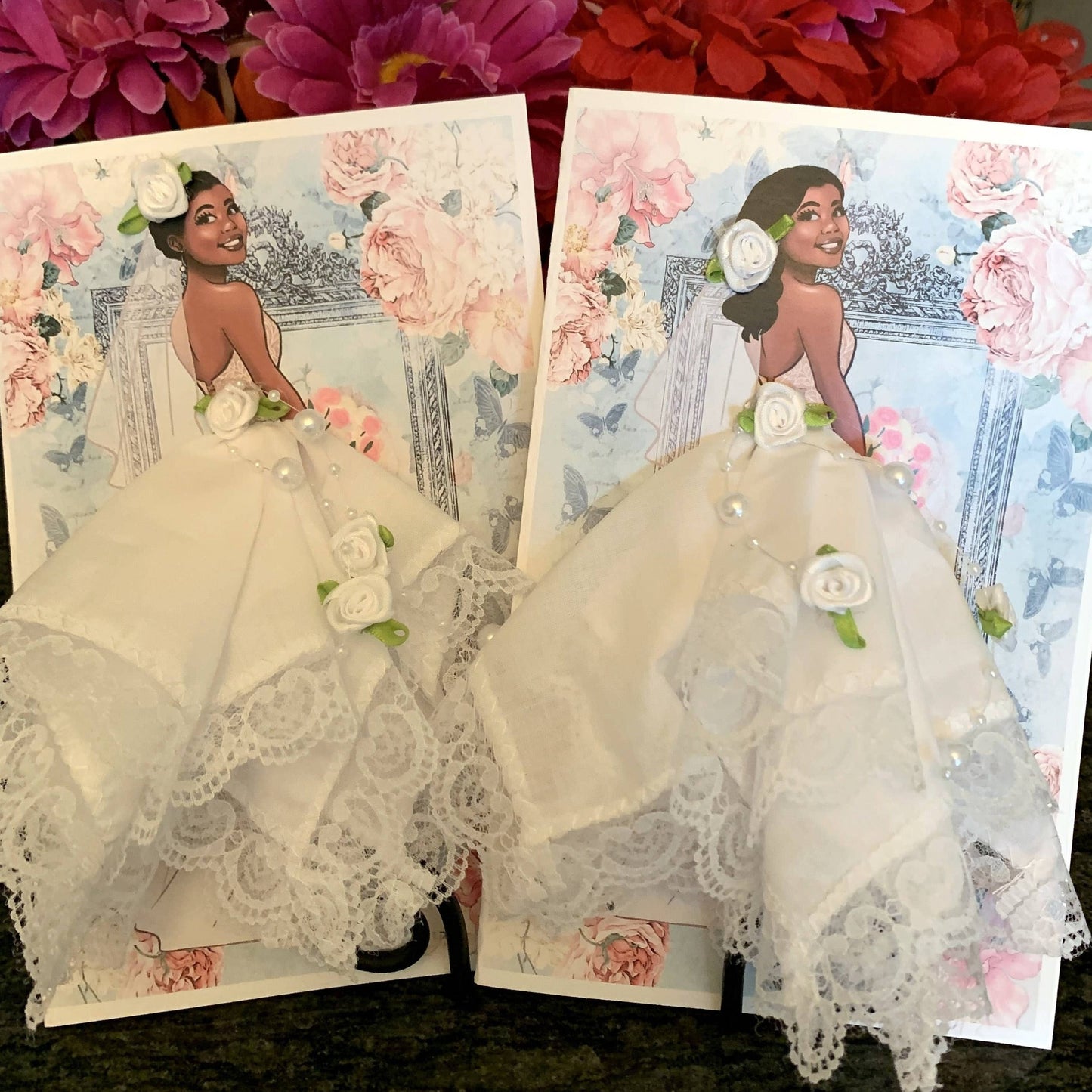 Bridal Keepsake Hankie Card