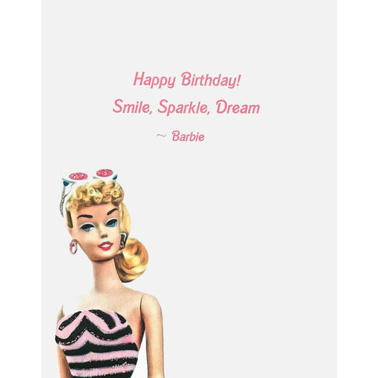 Barbie Birthday Card