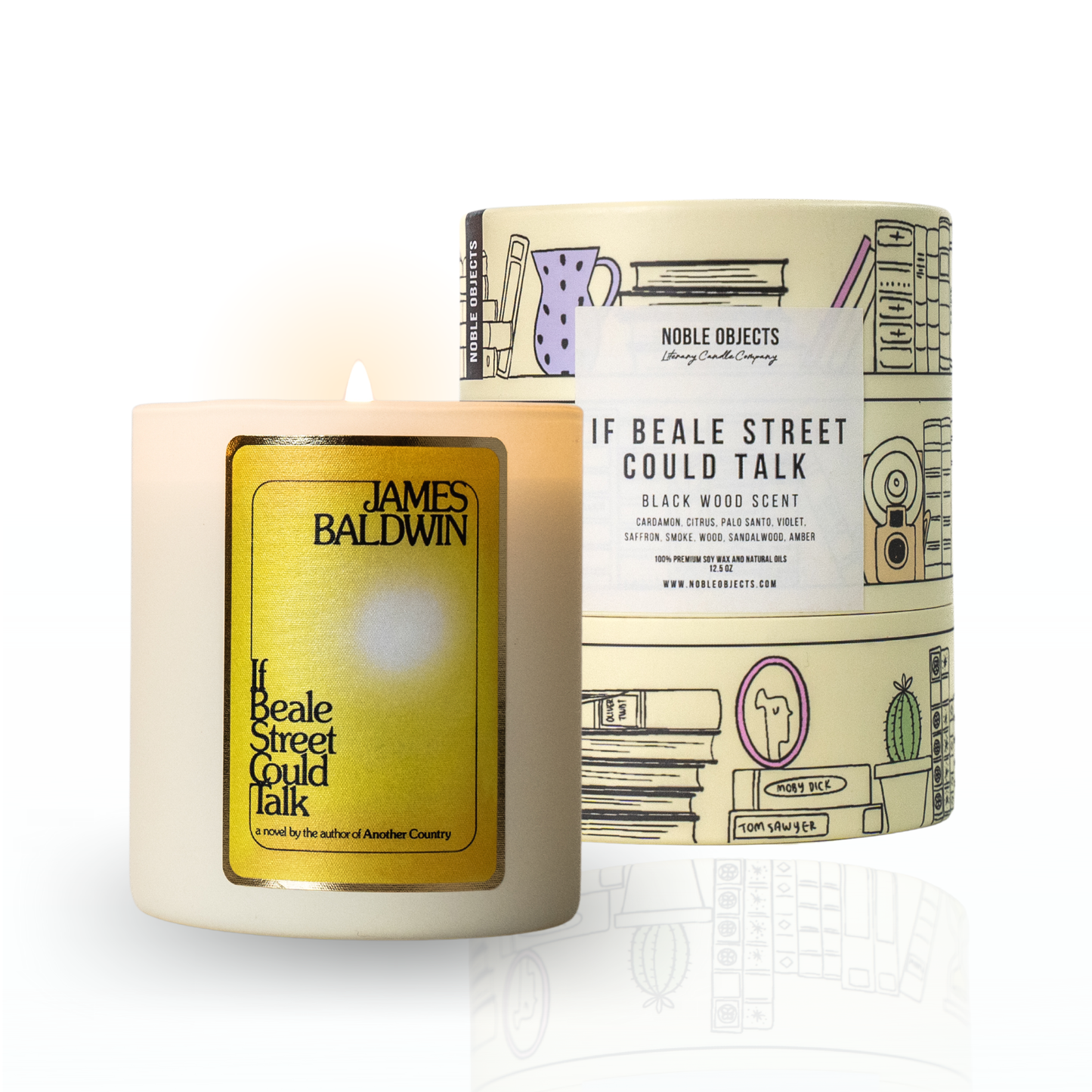 "If Beale Street Could Talk" scented book candle