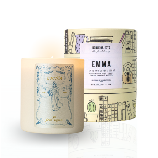 "Emma" Scented Book Candle: Tea is For Lovers scent