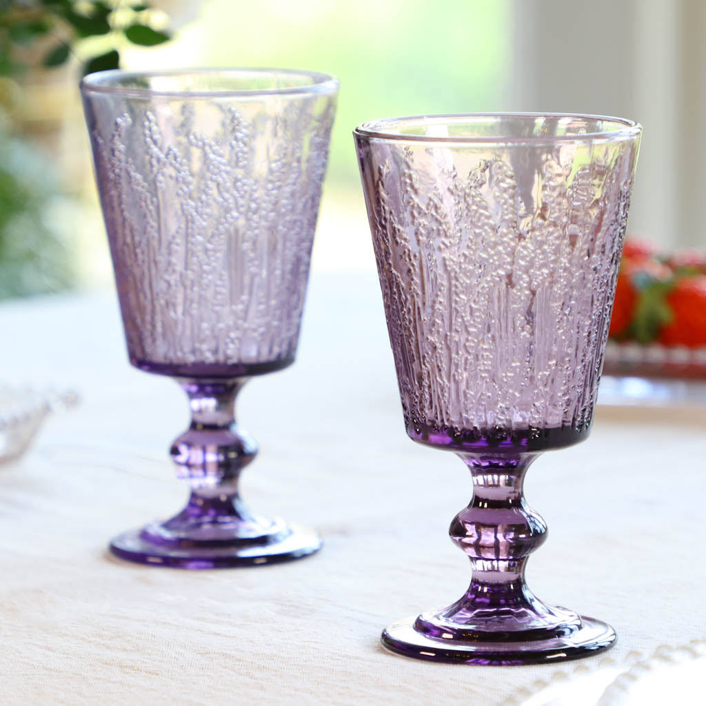 Wisteria Embossment Glassware*